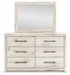 Lawroy Queen Panel Bed with Storage, Dresser, Mirror and Nightstand