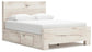 Lawroy Queen Panel Bed with Storage, Dresser and Mirror
