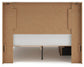 Lawroy Queen Panel Bed with Storage, Dresser and Mirror