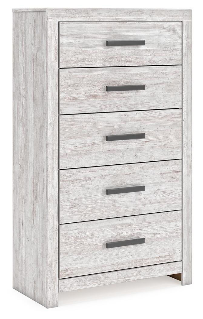 Cayboni Twin Panel Bed, Dresser, Mirror, Chest and Nightstand