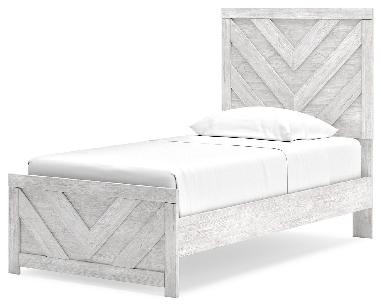 Cayboni Twin Panel Bed, Dresser, Mirror, Chest and Nightstand