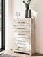 Lawroy King Panel Storage Bed, Dresser, Mirror, Chest and Nightstand