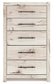 Lawroy Full Panel Storage Bed, Dresser, Mirror, Chest and Nightstand