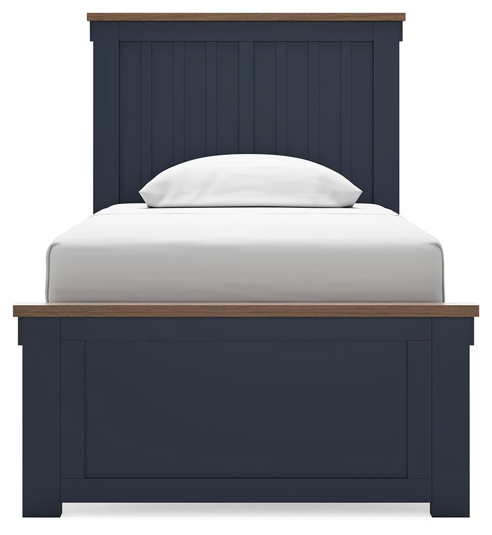 Landocken Twin Panel Bed, Dresser, Mirror, Chest and Nightstand