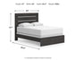 Hollivern Queen Panel Bed, Dresser and Mirror