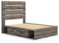 Graystorm Full Panel Storage Bed, Dresser, Mirror, Chest and Nightstand