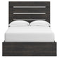Hollivern Full Panel Bed with Storage, Dresser and Mirror