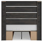 Hollivern Full Panel Bed with Storage, Dresser and Mirror