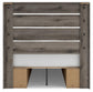 Graystorm Full Panel Bed with Storage, Dresser and Mirror
