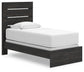 Hollivern Twin Panel Bed, Dresser, Mirror, Chest and Nightstand