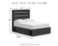 Hollivern Full Panel Storage Bed, Dresser and Mirror