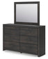 Hollivern Twin Panel Storage Bed, Dresser, Mirror, Chest and Nightstand