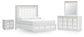 Chalanna King Upholstered Storage Bed, Dresser, Mirror and Nightstand