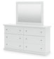 Bostwick Shoals King Panel Bed, Dresser, Mirror and Nightstand