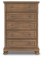 Feddinger California King Storage Sleigh Bed with Mirrored Dresser, Chest and Nightstand