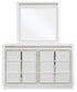 Chalanna King Upholstered Storage Bed, Dresser, Mirror, Chest and Nightstand