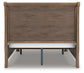 Feddinger Queen Storage Sleigh Bed with Mirrored Dresser, Chest and Nightstand