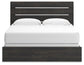 Hollivern King Panel Bed, Dresser, Mirror, Chest and Nightstand