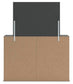 Fraluna Queen Panel Storage Bed, Dresser, Mirror and Nightstand