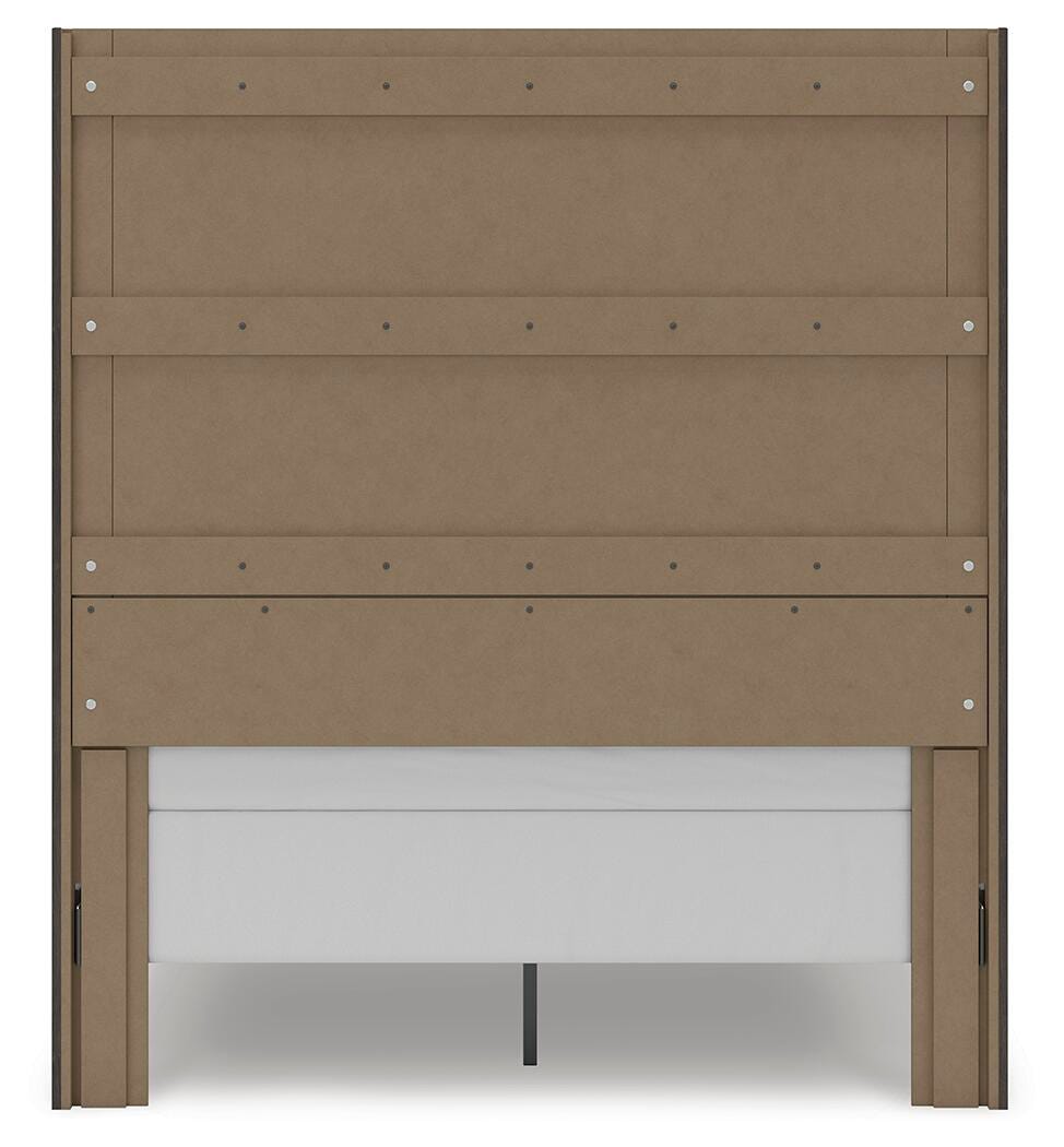 Fraluna Queen Panel Storage Bed, Dresser, Mirror and Nightstand