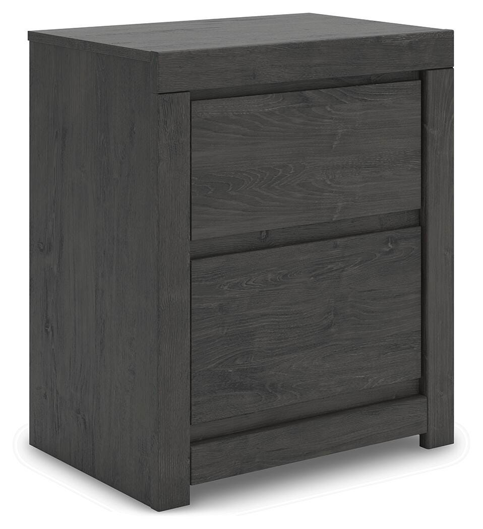 Fraluna Queen Panel Storage Bed, Dresser, Mirror and Nightstand