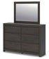 Fraluna King Panel Bed, Dresser and Mirror