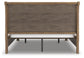 Feddinger California King Storage Sleigh Bed with Mirrored Dresser and Nightstand