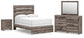 Graystorm Full Panel Bed, Dresser, Mirror and Nightstand