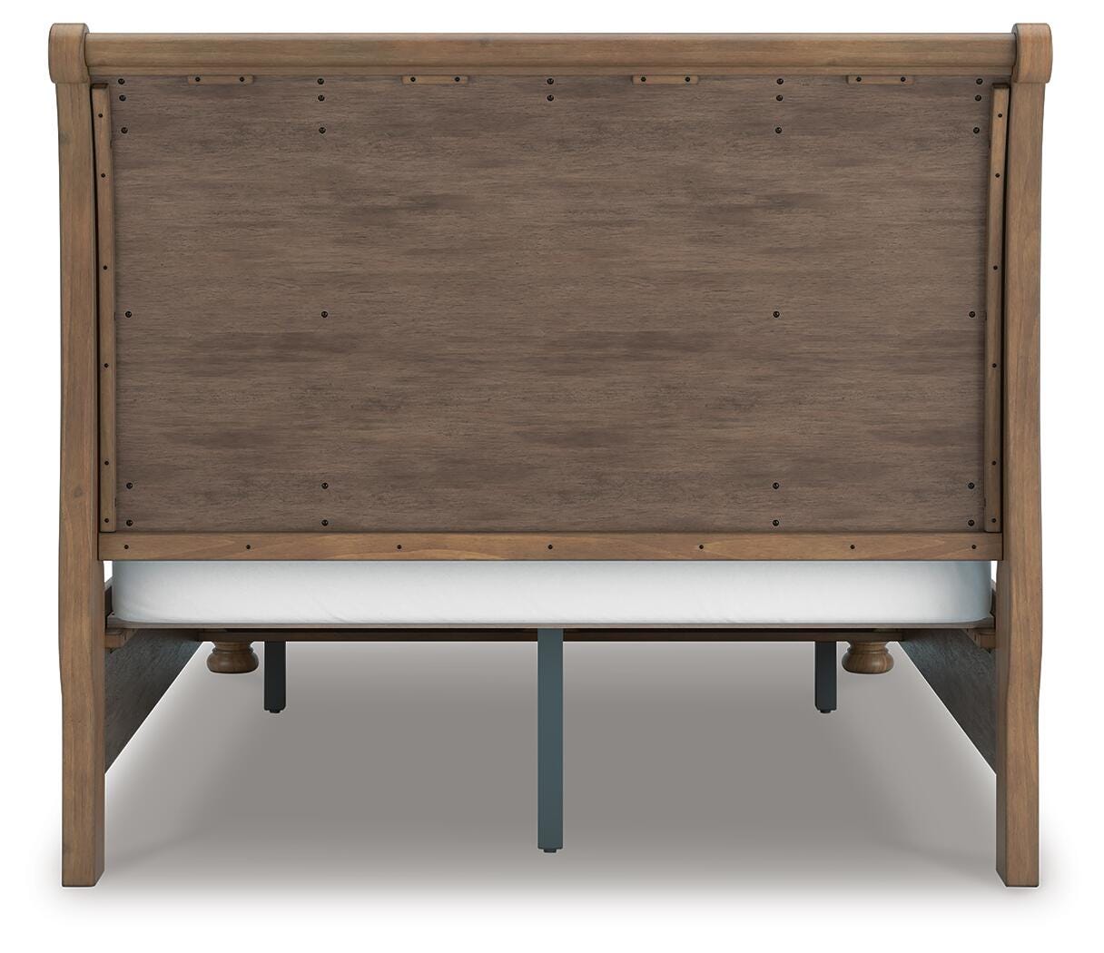 Feddinger Queen Storage Sleigh Bed with Mirrored Dresser and Nightstand