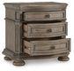 Ardenfield California King Upholstered Sleigh Bed, Dresser, Mirror and Nightstand
