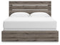Graystorm King Panel Bed, Dresser, Mirror, Chest and Nightstand