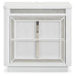 Chalanna California King Upholstered Storage Bed, Dresser, Mirror, Chest and Nightstand