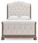 Ardenfield Queen Upholstered Sleigh Bed, Dresser, Mirror and Nightstand