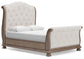Ardenfield Queen Upholstered Sleigh Bed, Dresser, Mirror and Nightstand