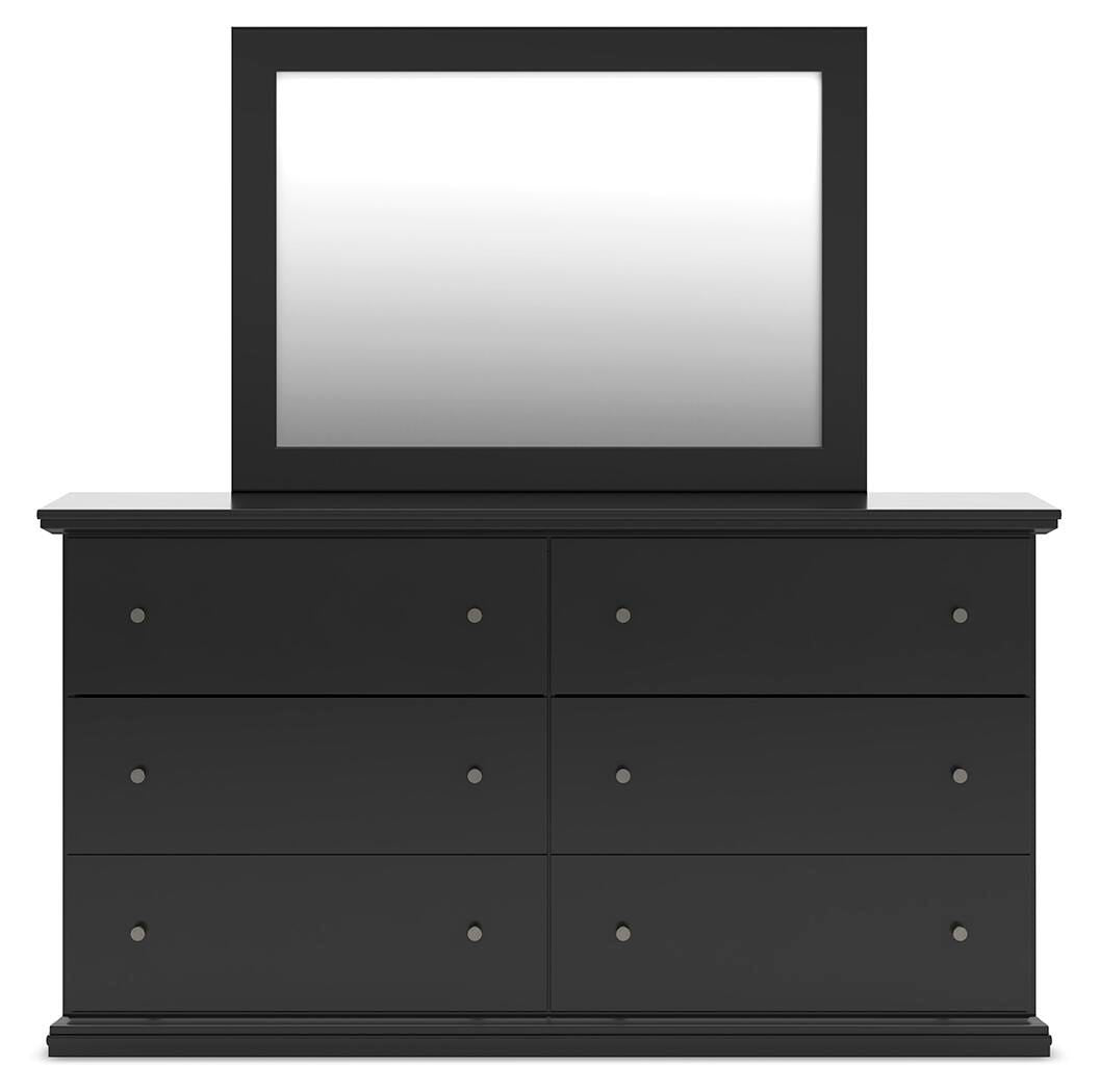 Maribel King Panel Bed, Dresser, Mirror, Chest and Nightstand