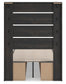 Hollivern Twin Panel Bed with Storage, Dresser, Mirror and Nightstand