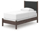 Pamytta Twin Upholstered Panel Bed, Dresser, Mirror and Nightstand