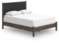 Pamytta Queen Upholstered Panel Bed, Dresser, Mirror and Nightstand