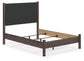 Pamytta Full Upholstered Panel Bed, Dresser, Mirror, Chest and Nightstand
