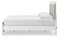 Zuraleus King Upholstered Panel Platform Bed, Dresser and Mirror