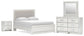 Zuraleus Queen Upholstered Panel Bed, Dresser, Mirror and Nightstand