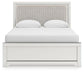 Zuraleus Queen Upholstered Panel Bed, Dresser, Mirror and Nightstand