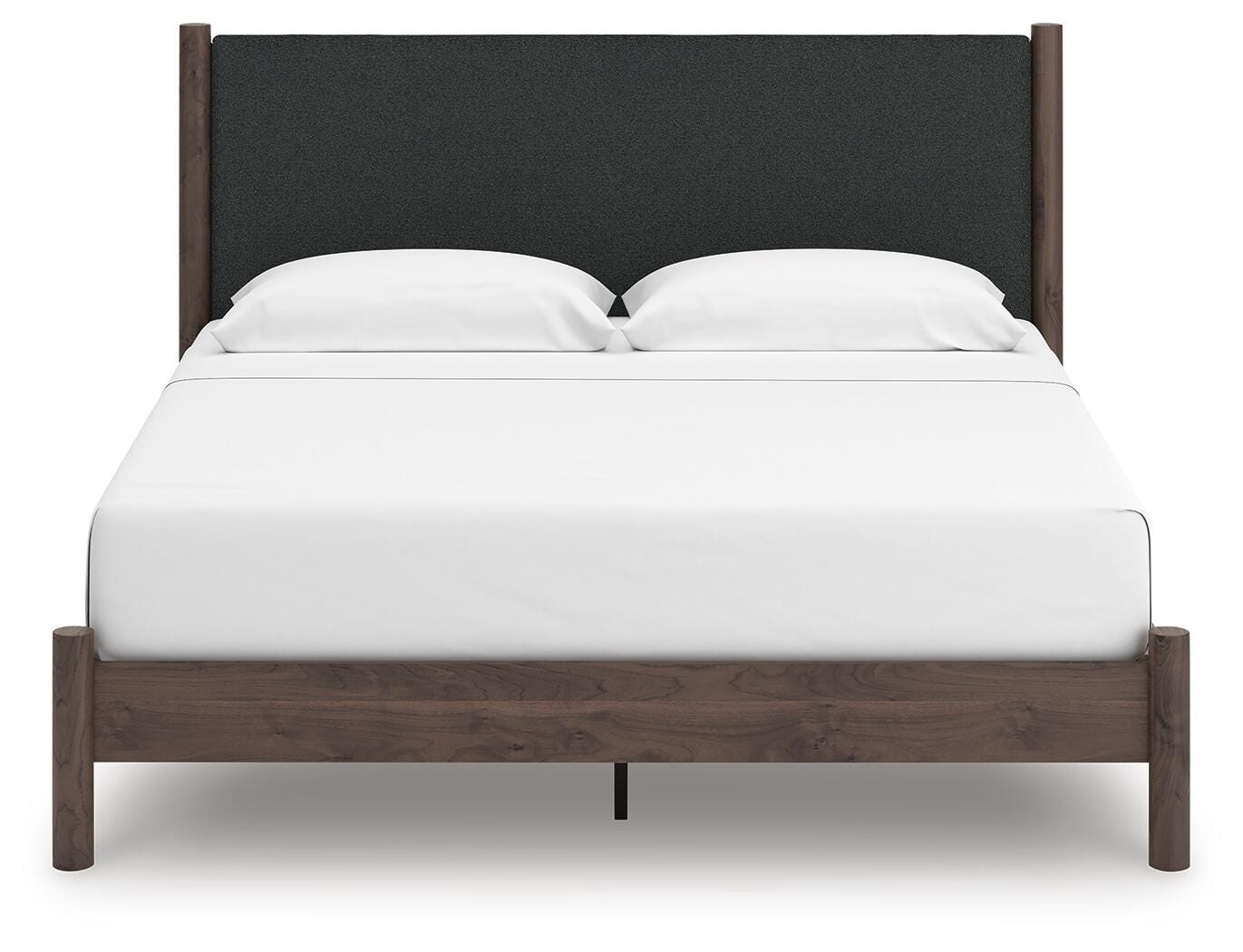 Pamytta King Upholstered Panel Platform Bed, Dresser, Mirror, Chest and Nightstand