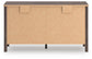Pamytta King Panel Platform Bed, Dresser, Mirror and Nightstand