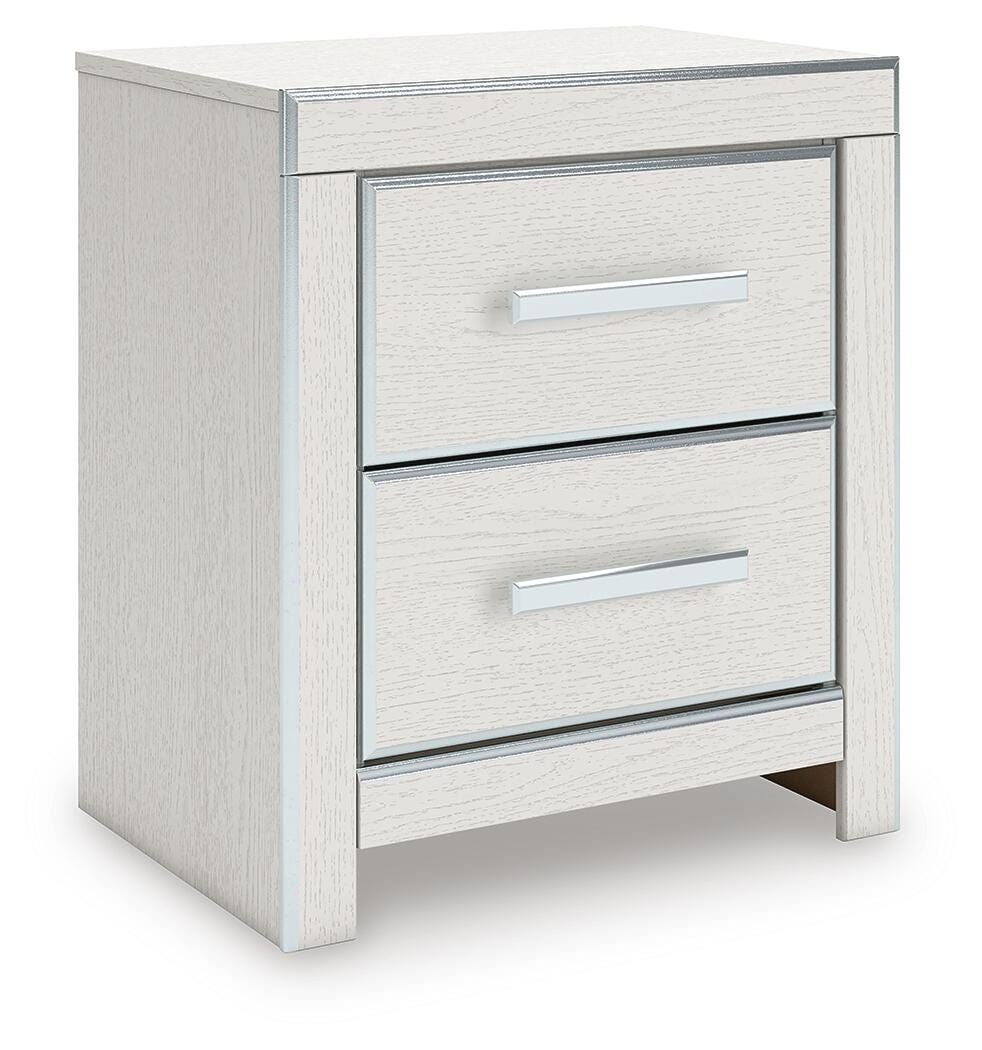 Zuraleus King Upholstered Panel Platform Bed, Dresser, Mirror, Chest and Nightstand