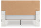 Zuraleus King Upholstered Panel Platform Bed, Dresser, Mirror and Nightstand
