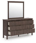 Pamytta Twin Panel Bed, Dresser, Mirror and Nightstand
