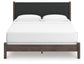 Pamytta King Upholstered Panel Bed, Dresser and Mirror