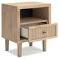 Cielden Queen Upholstered Bed with Roll Slats, Dresser, Mirror, Chest and Nightstand