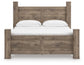 Rusticott King Poster Bed, Dresser, Mirror and Nightstand